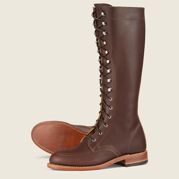 レッド ウィング(Red Wing) Gloria - トールオロイジナルレザー ブーツ レディース マホガニー JP67943